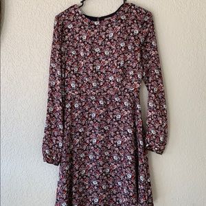 Beautiful floral silk dress